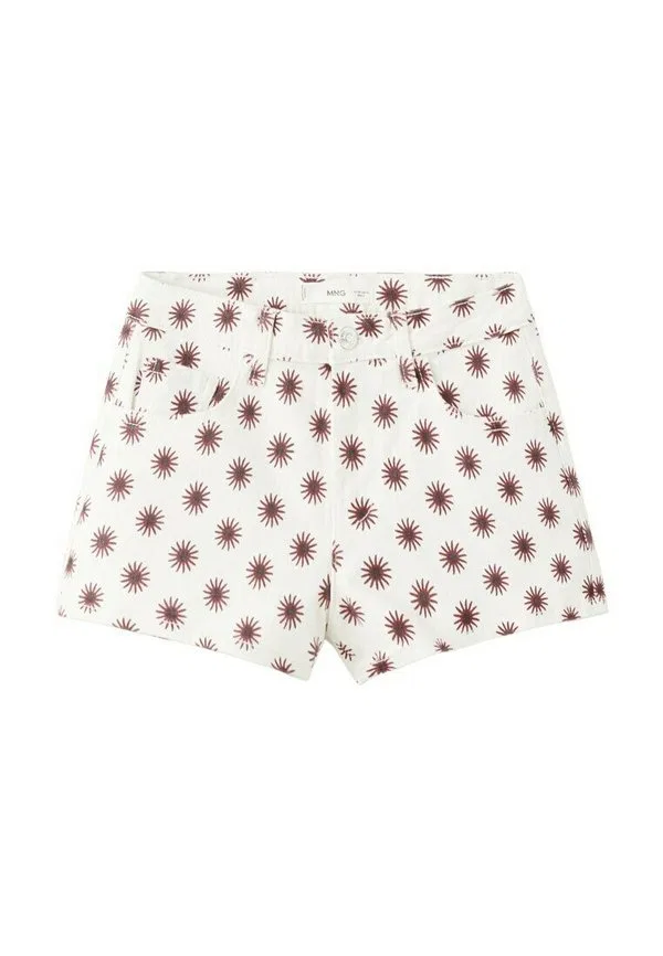 Подростковые джинсовые шорты кремового цвета Mango Kids, Off-White