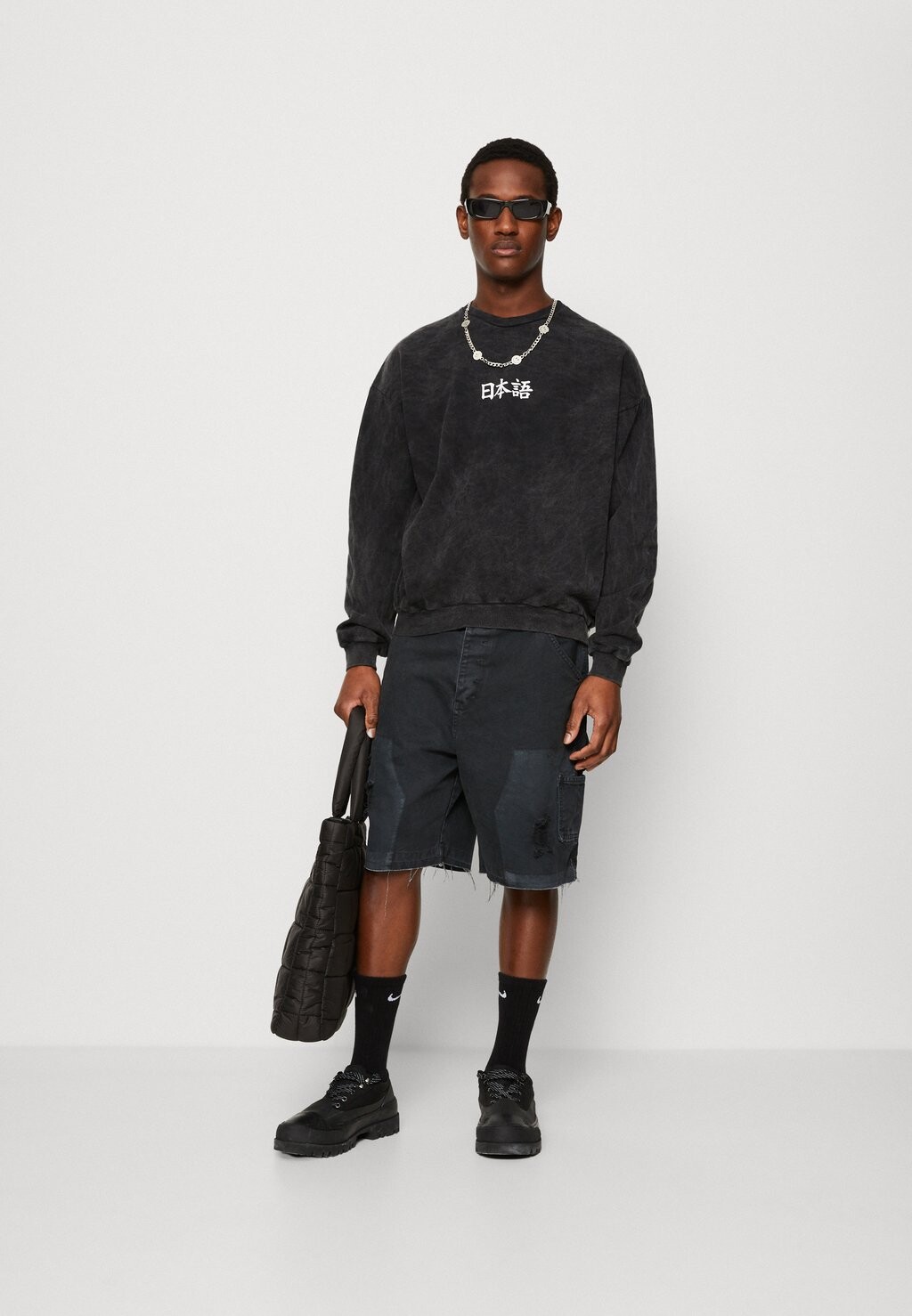 

Толстовка CREW WASHED HERON JAPAN UNISEX Kaotiko, черный