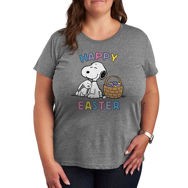 

Футболка с принтом Snoopy и Bunny Licensed Character, Heather Gray
