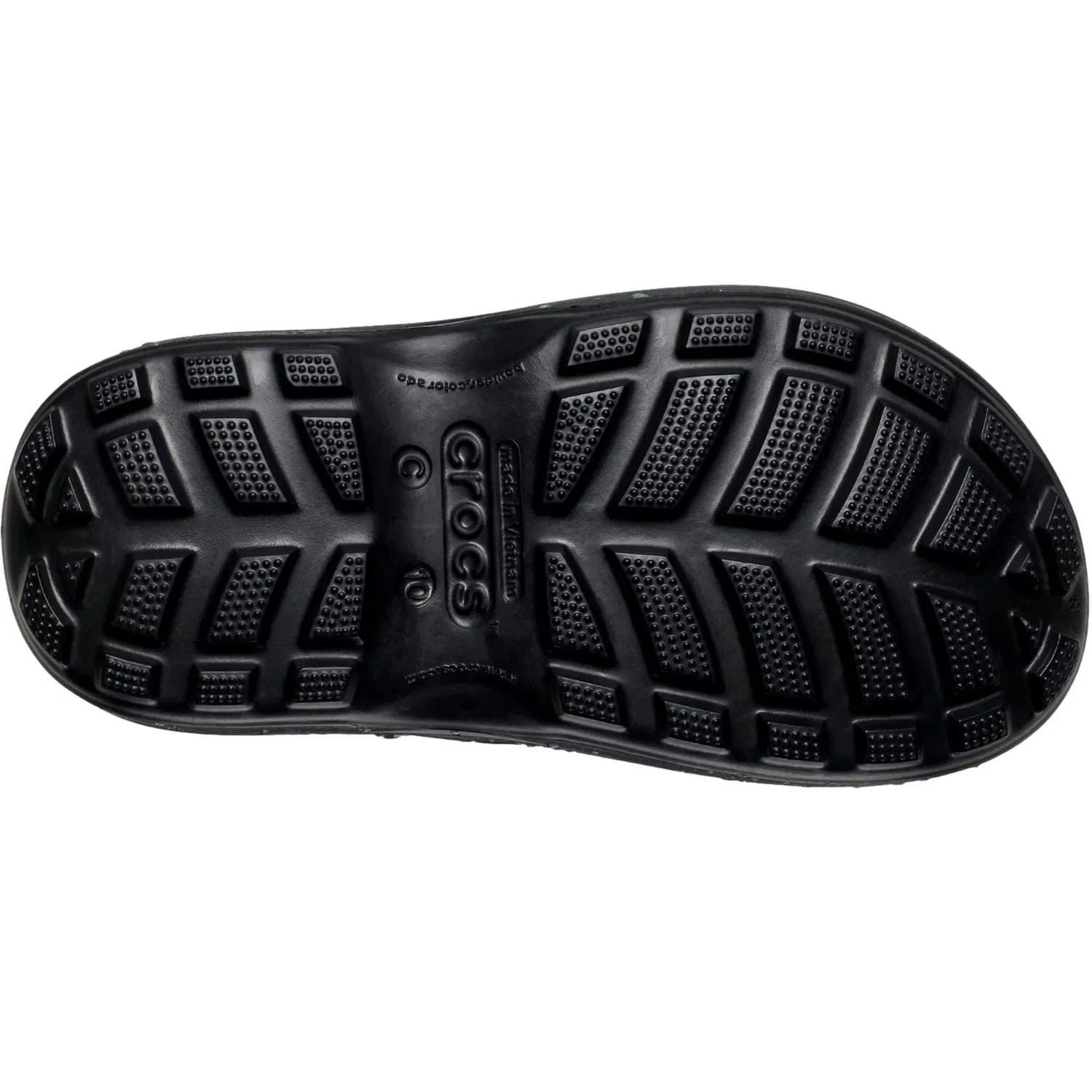 Детские резиновые сапоги Crocs Handle it Rain Boot, черные, светящиеся в темноте — фото 3
