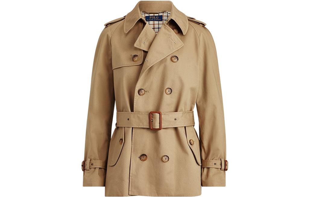 Polo Ralph Lauren Тренч SS22 женский коричневый, Brown — фото 3