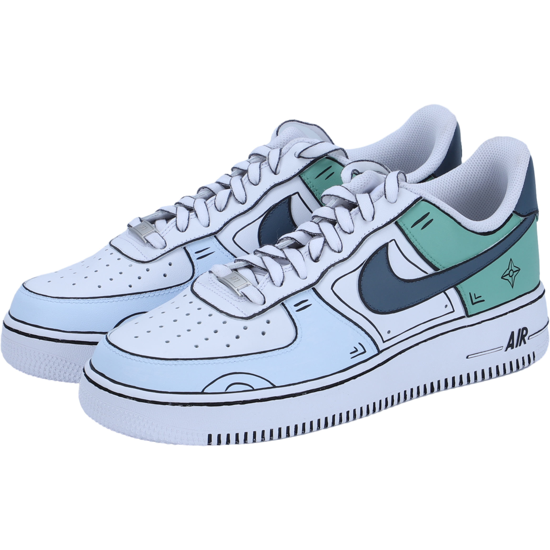 

Мужские кроссовки для скейтбординга Nike Air Force 1, White