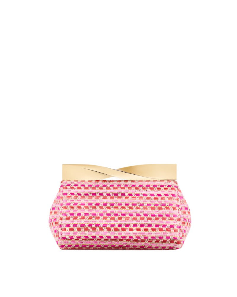 

Мини-клатч с закруткой Aquazzura, розовый