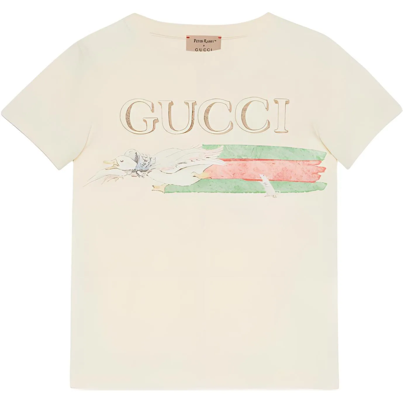 GUCCI Футболка Peter Rabbit SS24 Ecru Kids' — фото 3