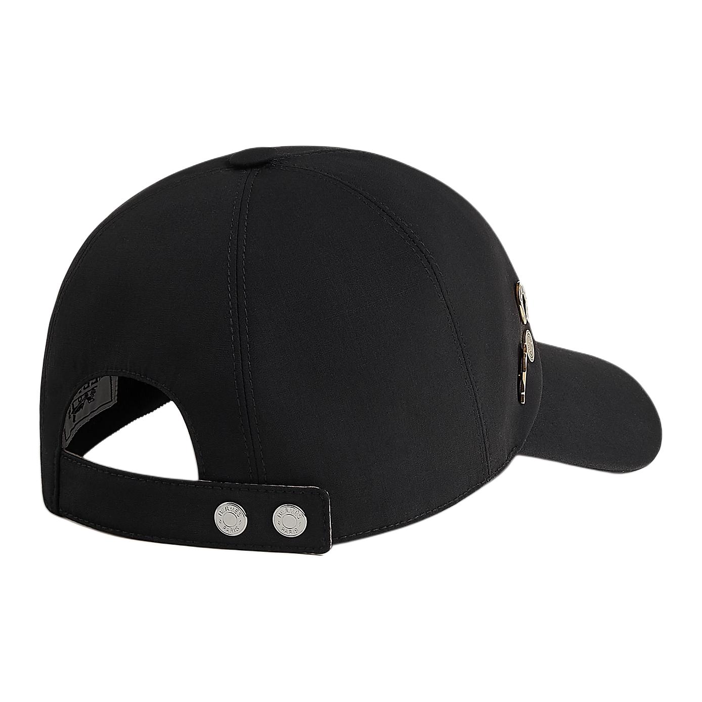 HERMES Шерстяная бейсболка Women's Black — фото 4