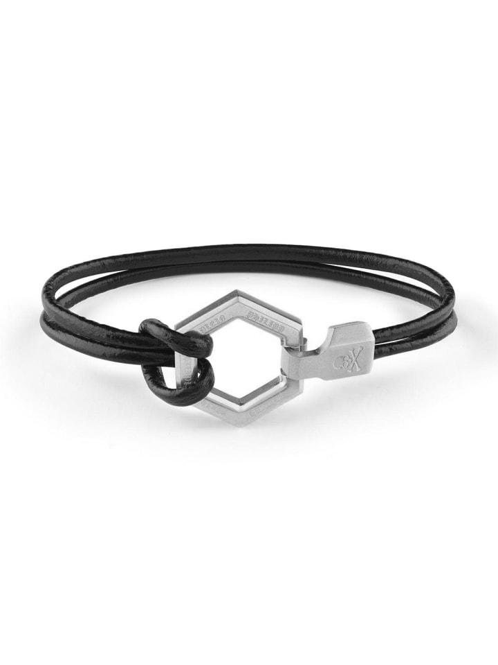 

Philipp Plein Мужской браслет черного цвета