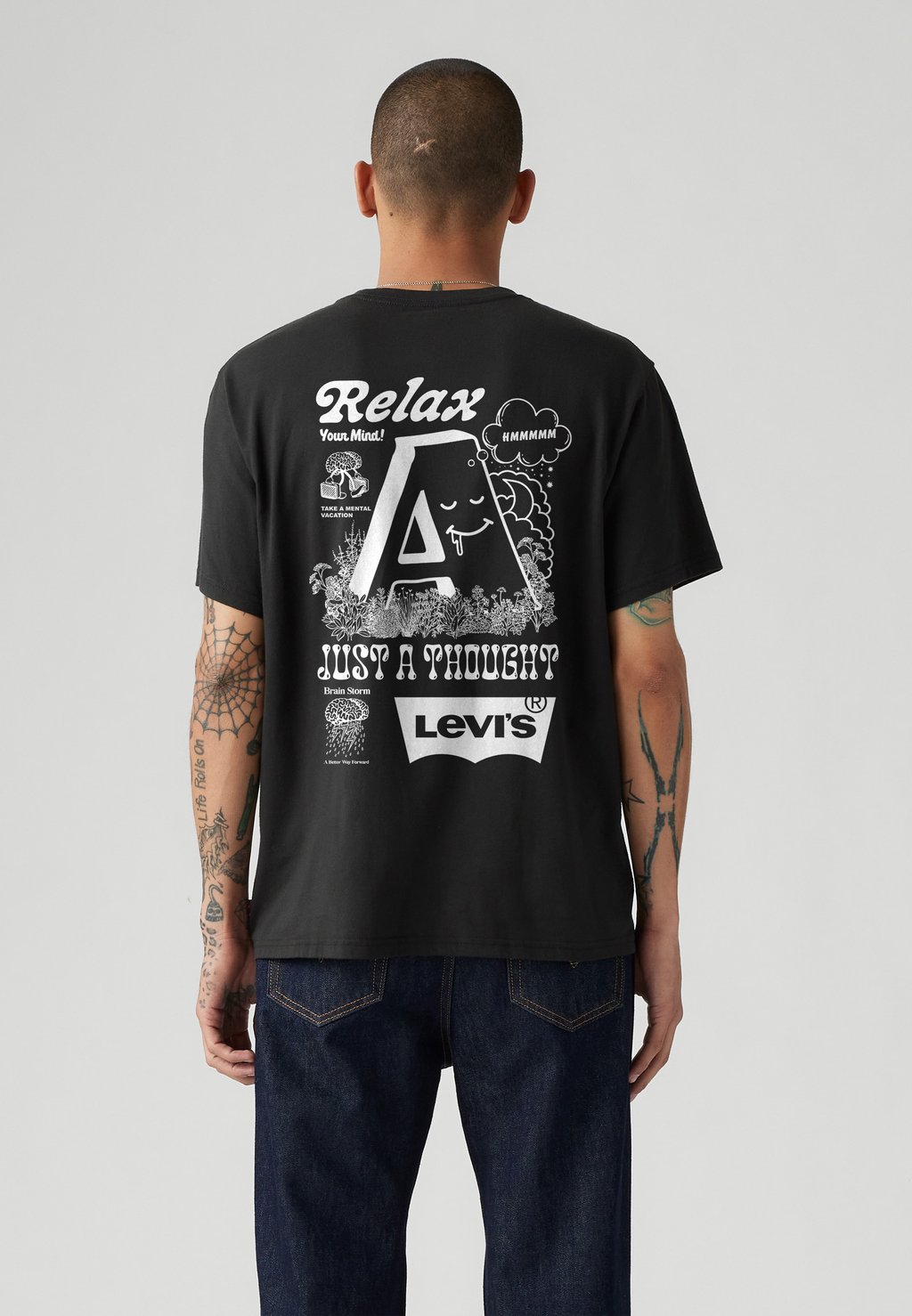 

Футболка с принтом VINTAGE FIT GRAPHIC TEE Levi's, черный