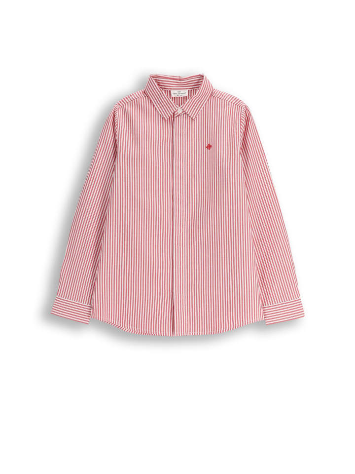 

Полосатая рубашка с длинными рукавами в красочных тонах Coccodrillo