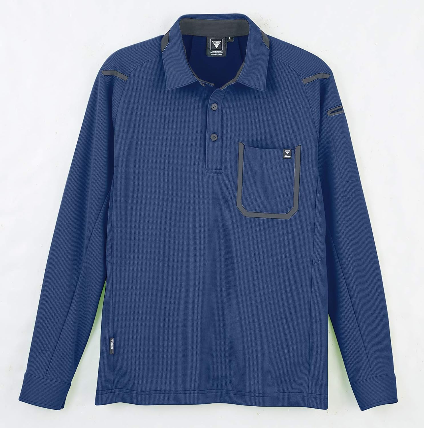 

Поло с длинным рукавом XEBEC Весна-Лето, темно-синий