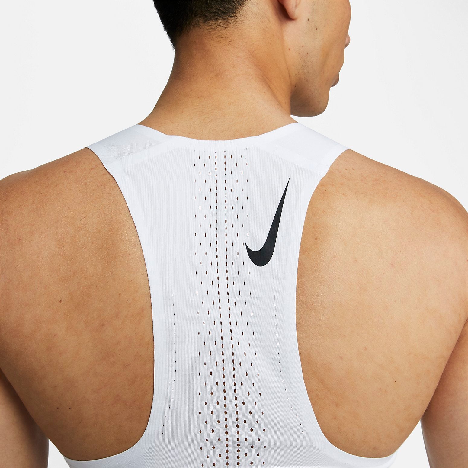 Спортивный топ Nike Dri-FIT ADV AeroSwift Top 'White' DM4625-100, белый — фото 3