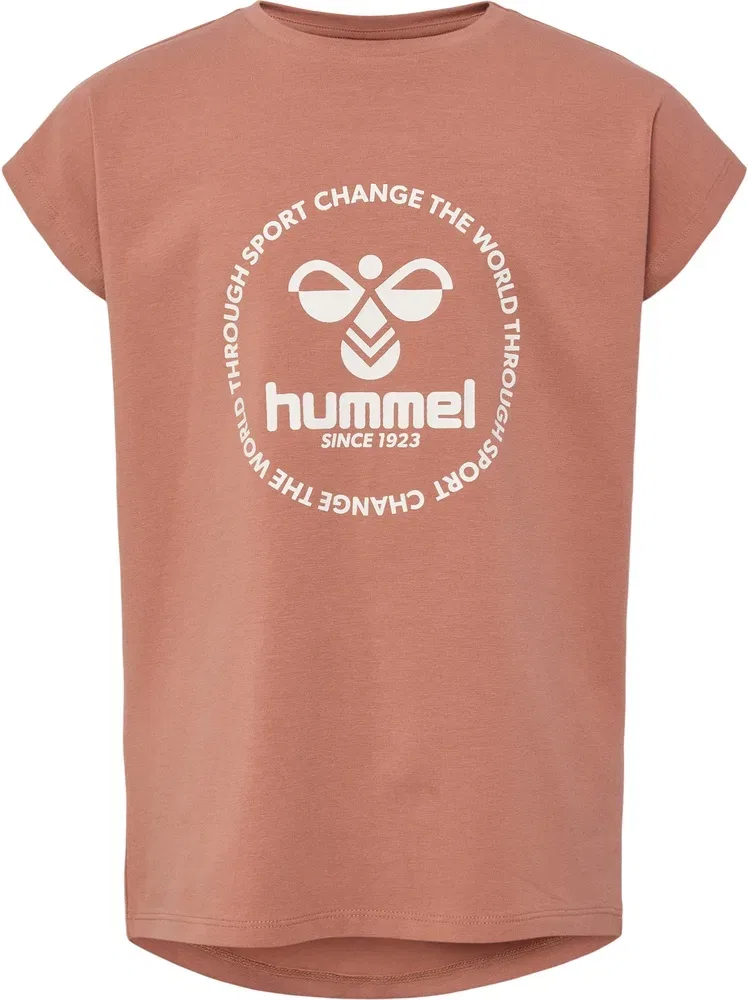 Футболка спортивная детская Hummel, коричневый — фото 3