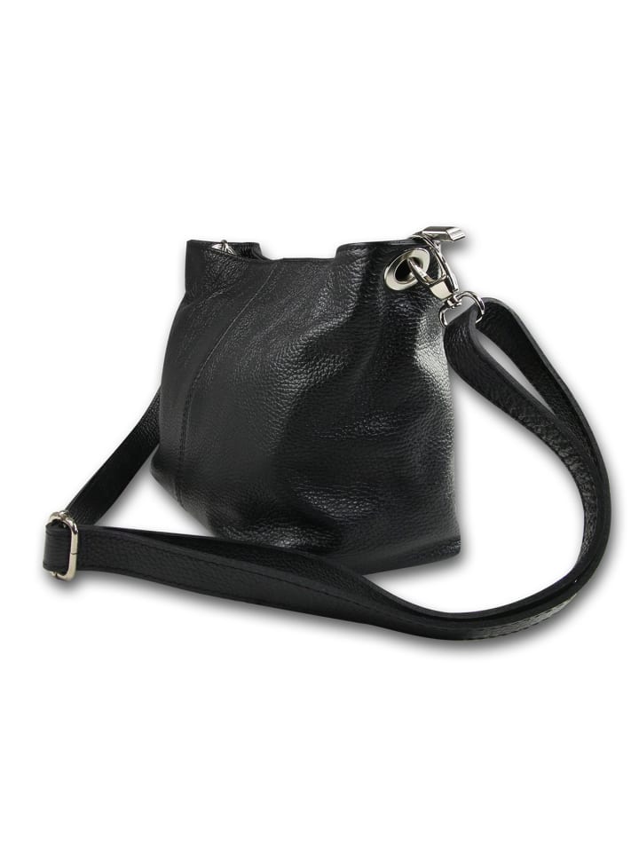 

Кожаная сумка через плечо, сумка-кроссбоди Toscanto, черная, приблизительно 29 см