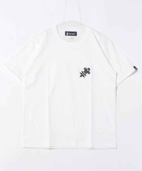 

Футболка с коротким рукавом, 3D-вышивка в виде татуировки, бренд JUGLANS, цвет белый, вес 176 г