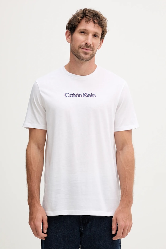 

Хлопковая футболка Calvin Klein Jeans, белый