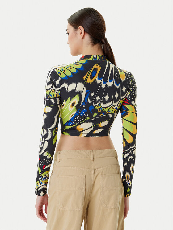 Блузка slim fit Farm Rio JL8650 Adidas, мультиколор — фото 3