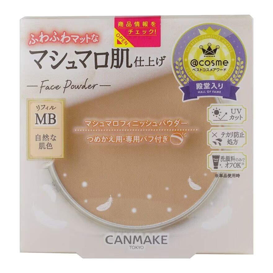 

Canmake Порошок Marshmallow Finish (сменный блок) MB, Matte Beige