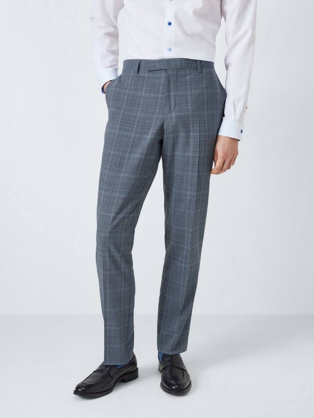 

PS Unfinished Hem Tailored Fit клетчатые брюки из шерстяной смеси Paul Smith, Blue Check