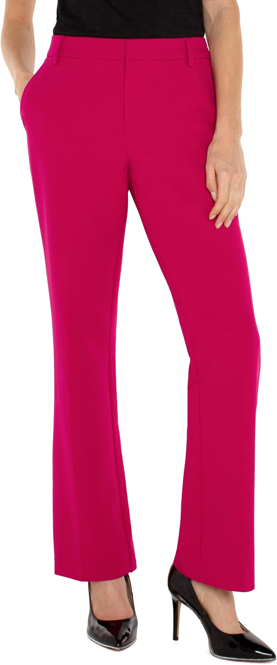 

Брюки Liverpool Los Angeles Kelsey Flare Trouser Mid Rise Luxe Stretch Suiting, цвет Star Ruby