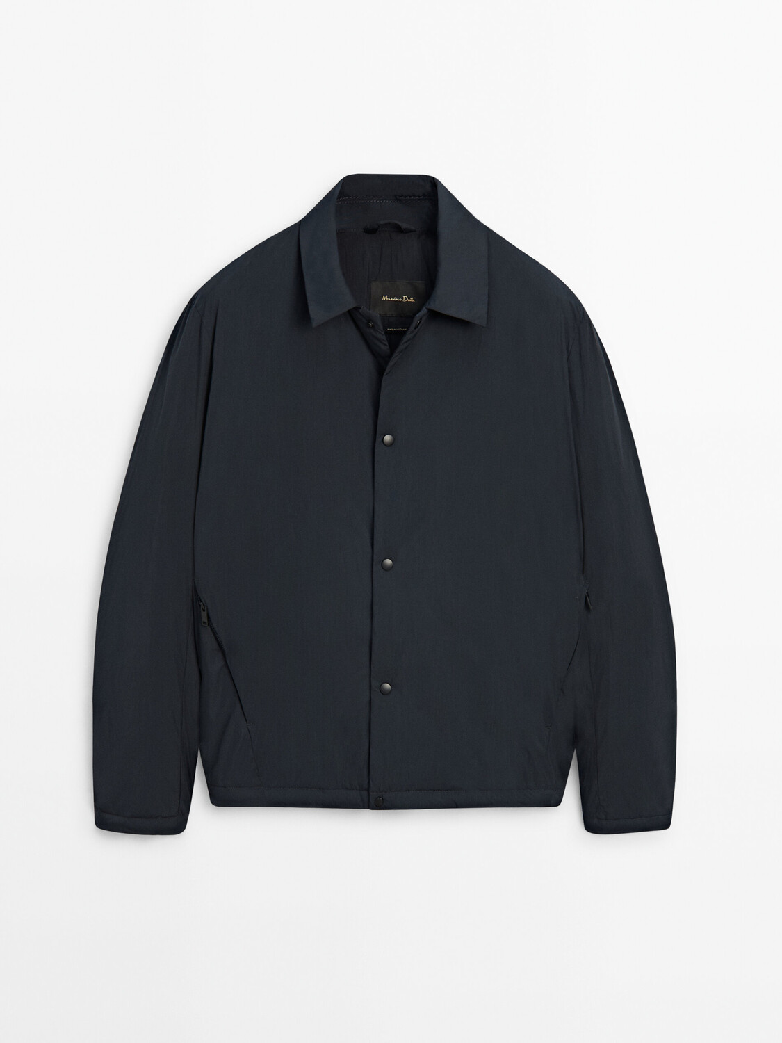 

Легкая стеганая рубашка Massimo Dutti, синий