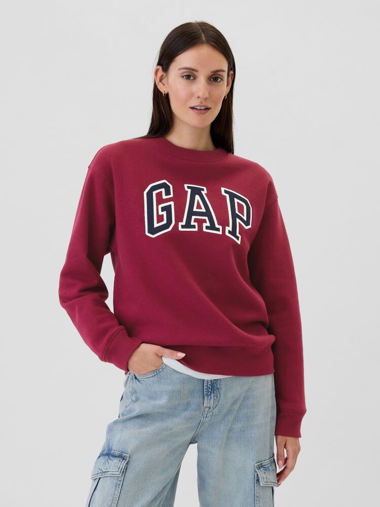 

Флисовая толстовка оверсайз Gap, красный