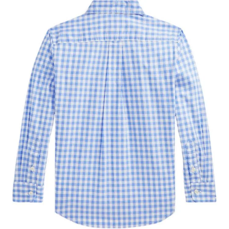 Рубашка синяя Polo Ralph Lauren — фото 3