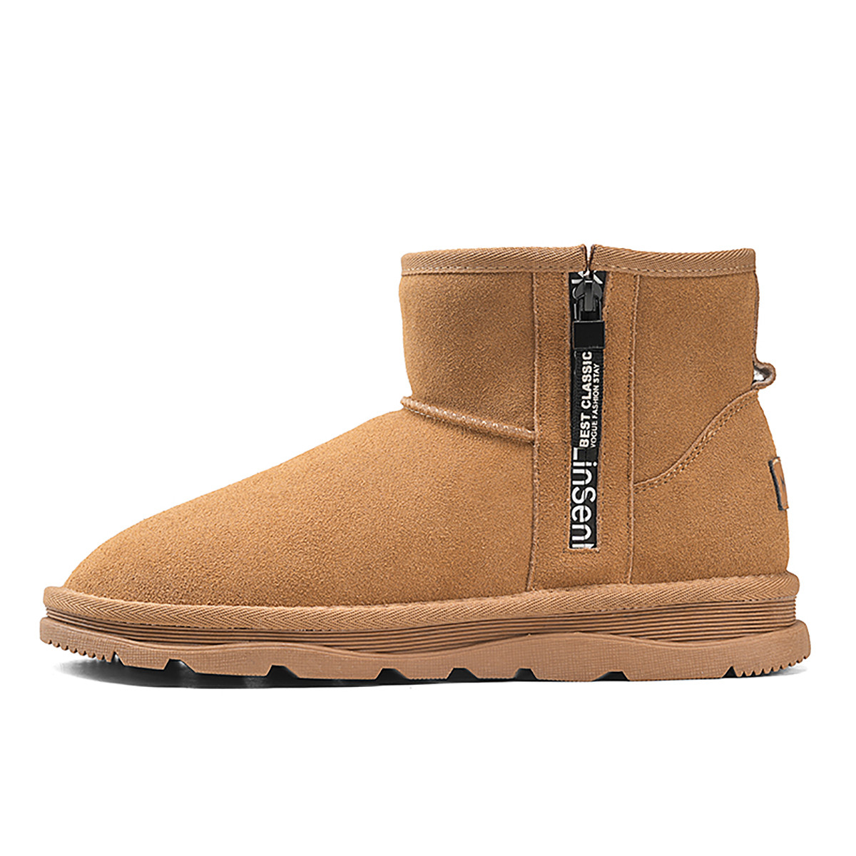 

Теплые нескользящие короткие зимние ботинки для мужчин Mulinsen, Yellow Brown