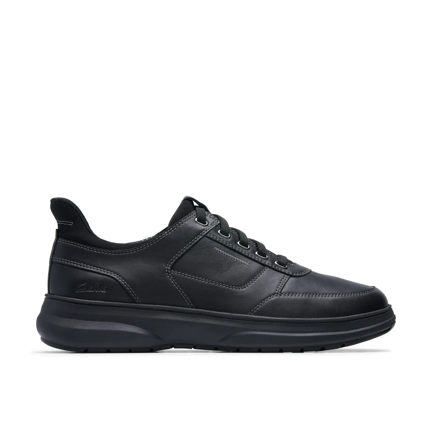 Кожаные кроссовки Mullan Easy Clarks, черный