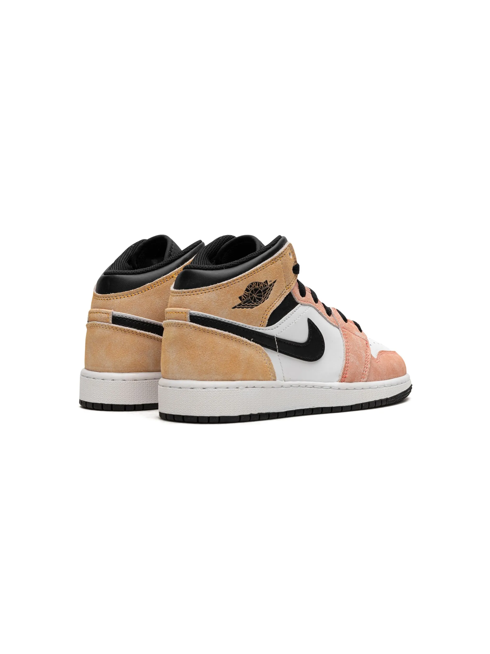 Кроссовки Air Jordan 1 Mid GS Flight Club Jordan Kids, оранжевый — фото 3