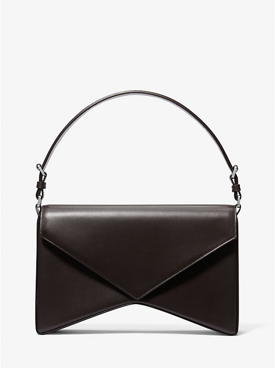 

Большая кожаная сумка Manhatta Michael Kors, коричневый