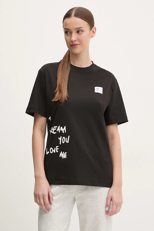 

Хлопковая футболка Ea7 Emporio Armani, черный