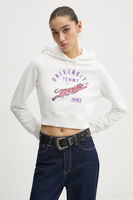 

Хлопковая толстовка Tommy Jeans, белый