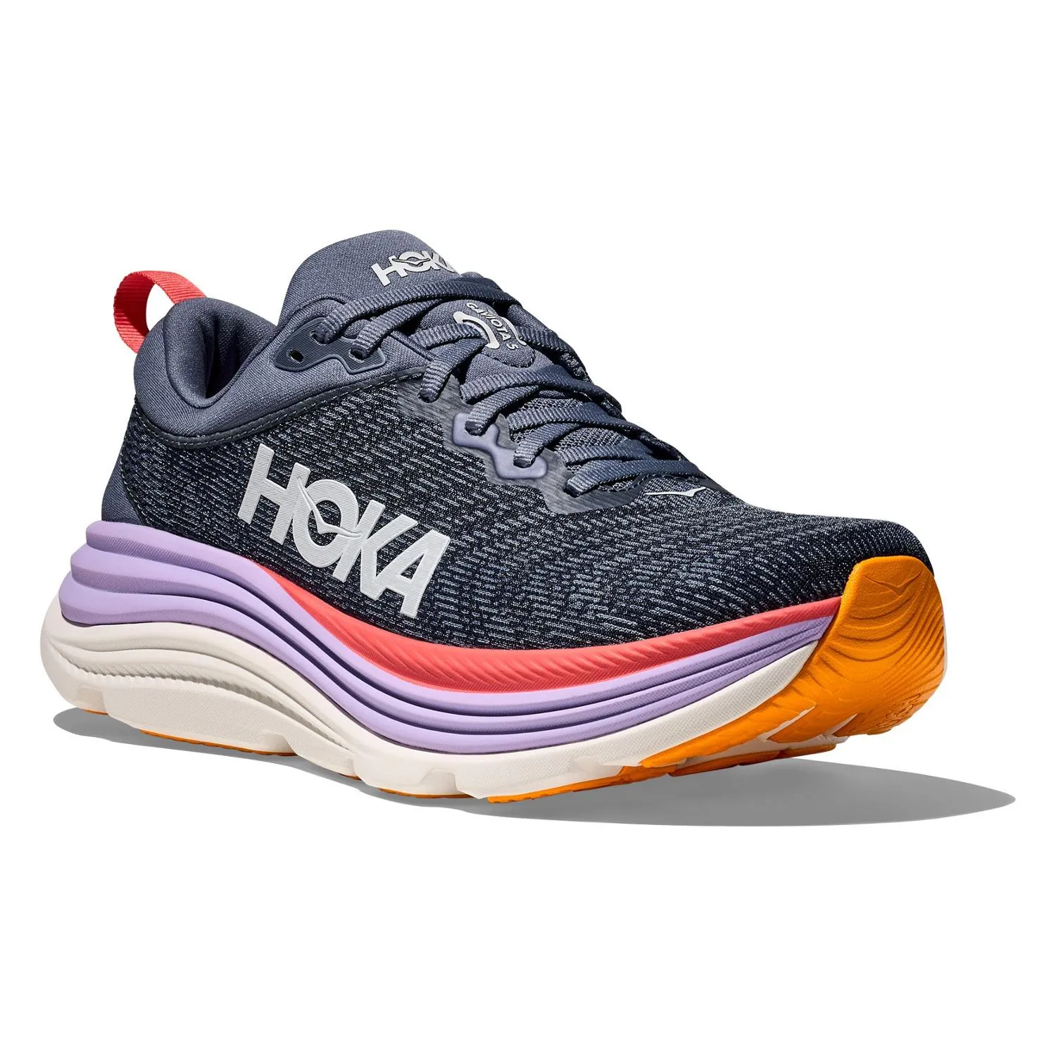 Женские кроссовки Gaviota 5 для бега по дороге HOKA, Anchor/Grapefruit — фото 3