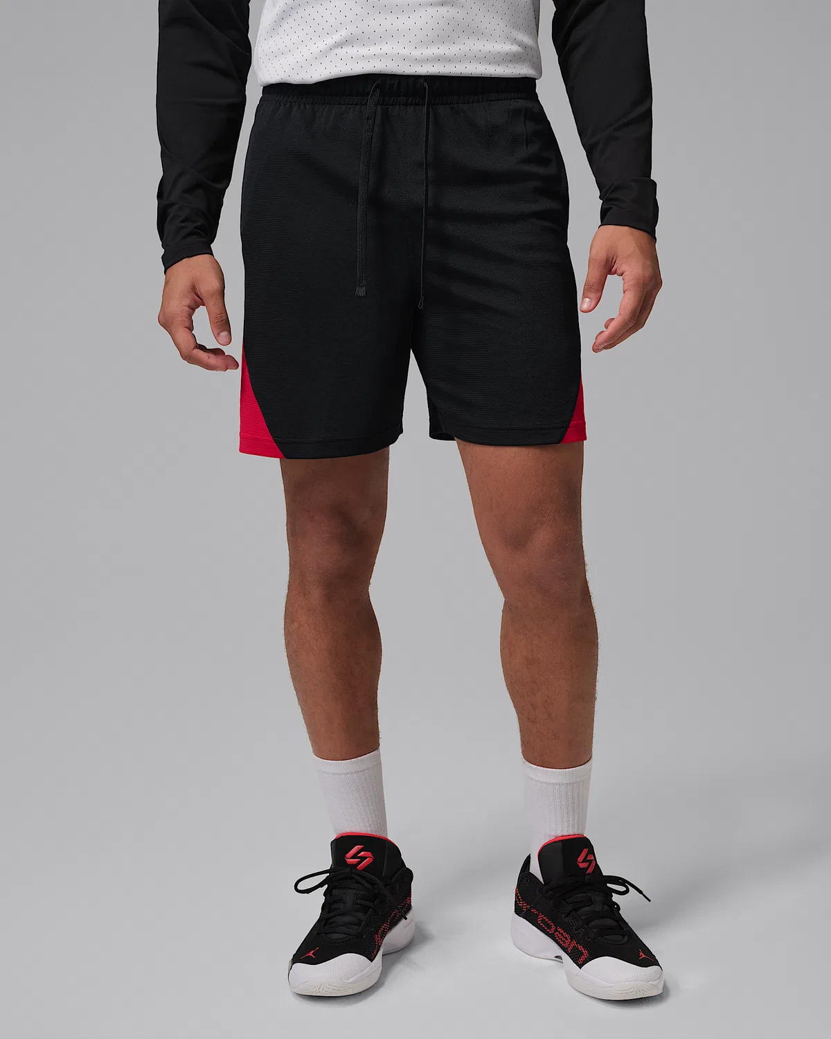 Мужские шорты Dri-FIT Jordan Sport, Black/Gym Red/White