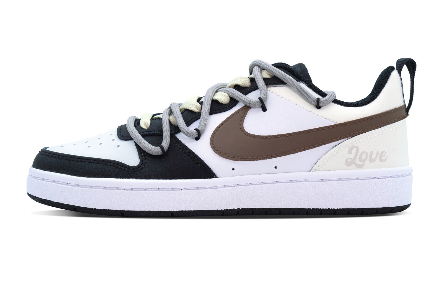 

Кроссовки Nike Court Borough Skateboarding Shoes Women's Low-top Beige/Brown, коричневый