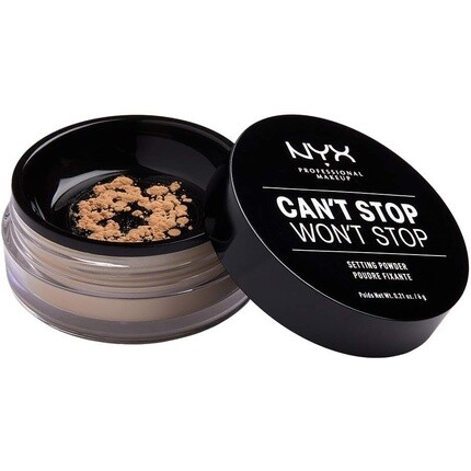 

Nyx Professional Makeup Can't Stop Won't Stop Set Powder 03 Medium 6g, Черный, Nyx Professional Makeup Can't Stop Won't Stop Set Powder 03 Medium 6g