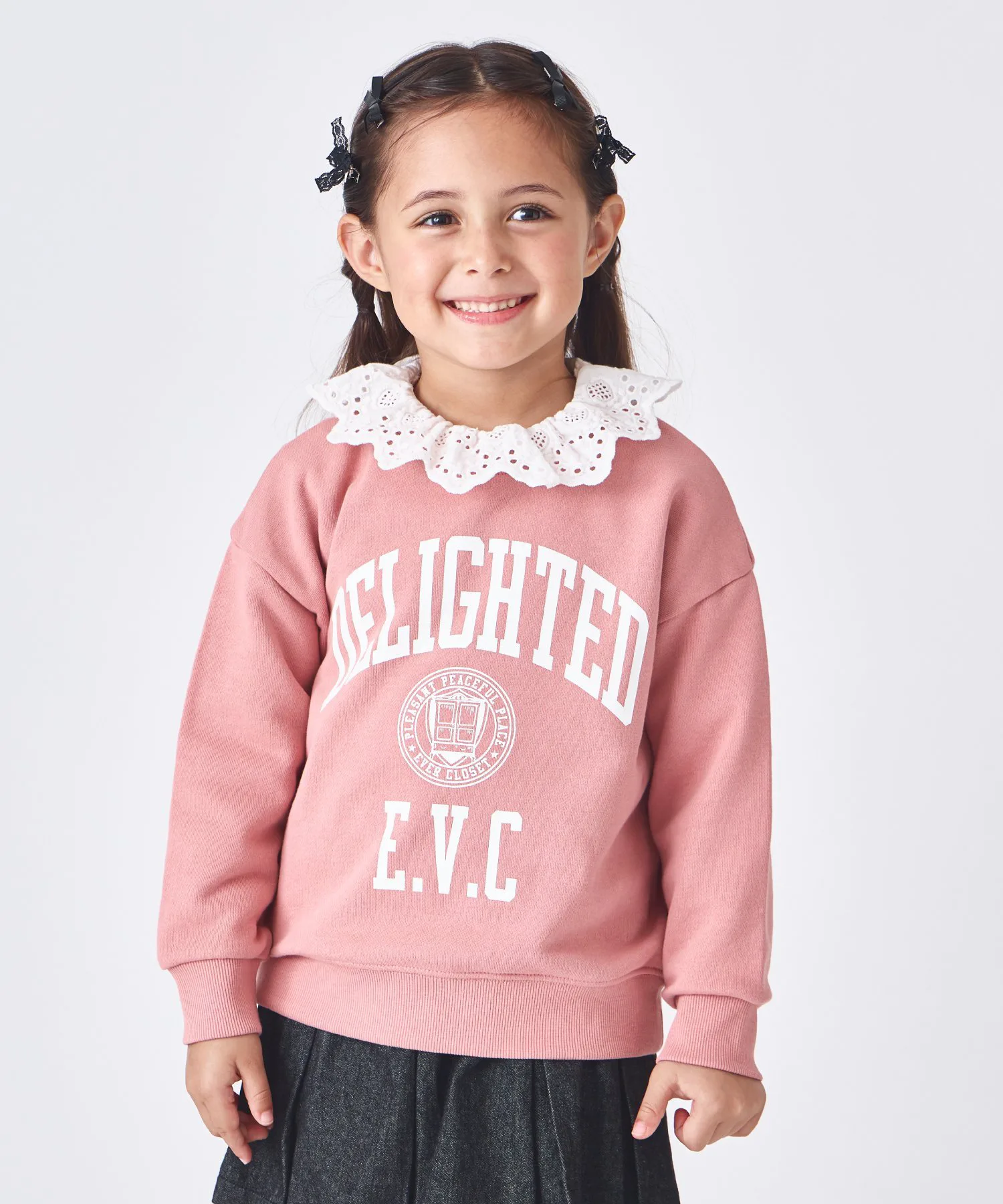 Толстовка с принтом Ever Closet, Pinkish-gray (logo)