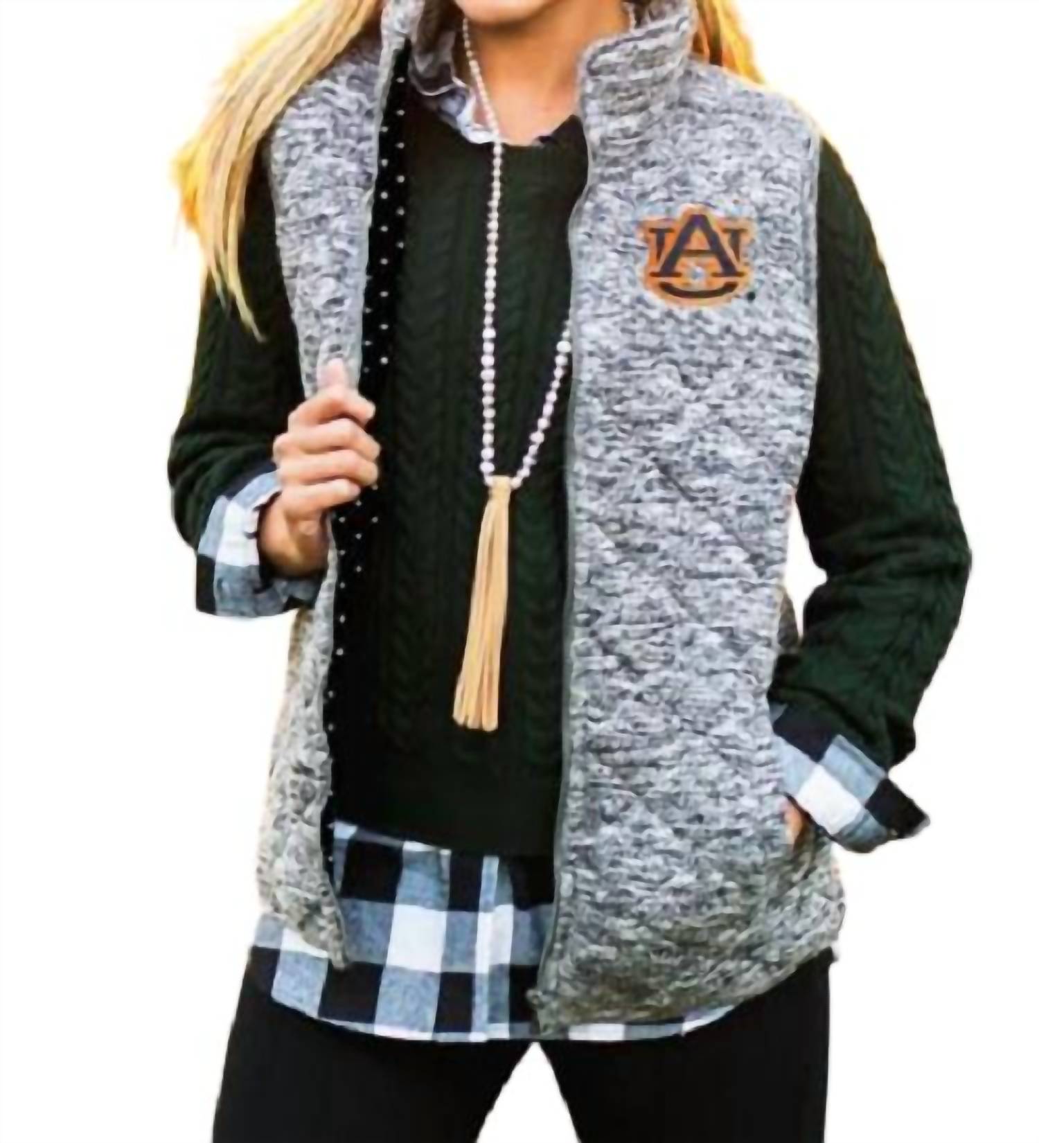 

Жилет Auburn University City серого цвета Gameday Couture