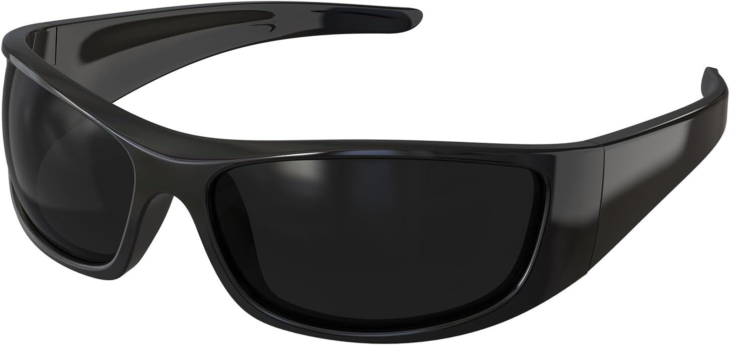 

Солнцезащитные очки Bloomoak Super Dark Lens Black с поляризованными линзами | Спортивные солнцезащитные очки с обтекаемой формой, унисекс | UV400 | CAT 4 | Для людей с фотофобией, Glossy Black / Dark (95% Light Blocking)