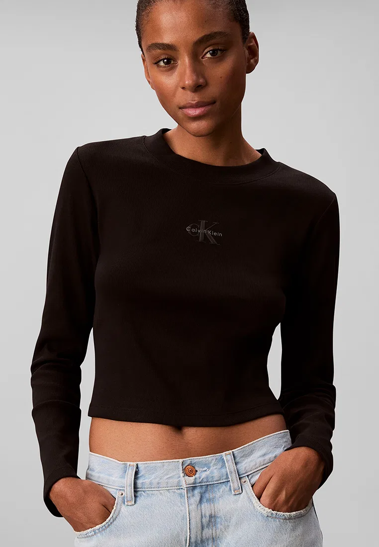 Футболка, Monogram, Calvin Klein Jeans, черный — фото 4