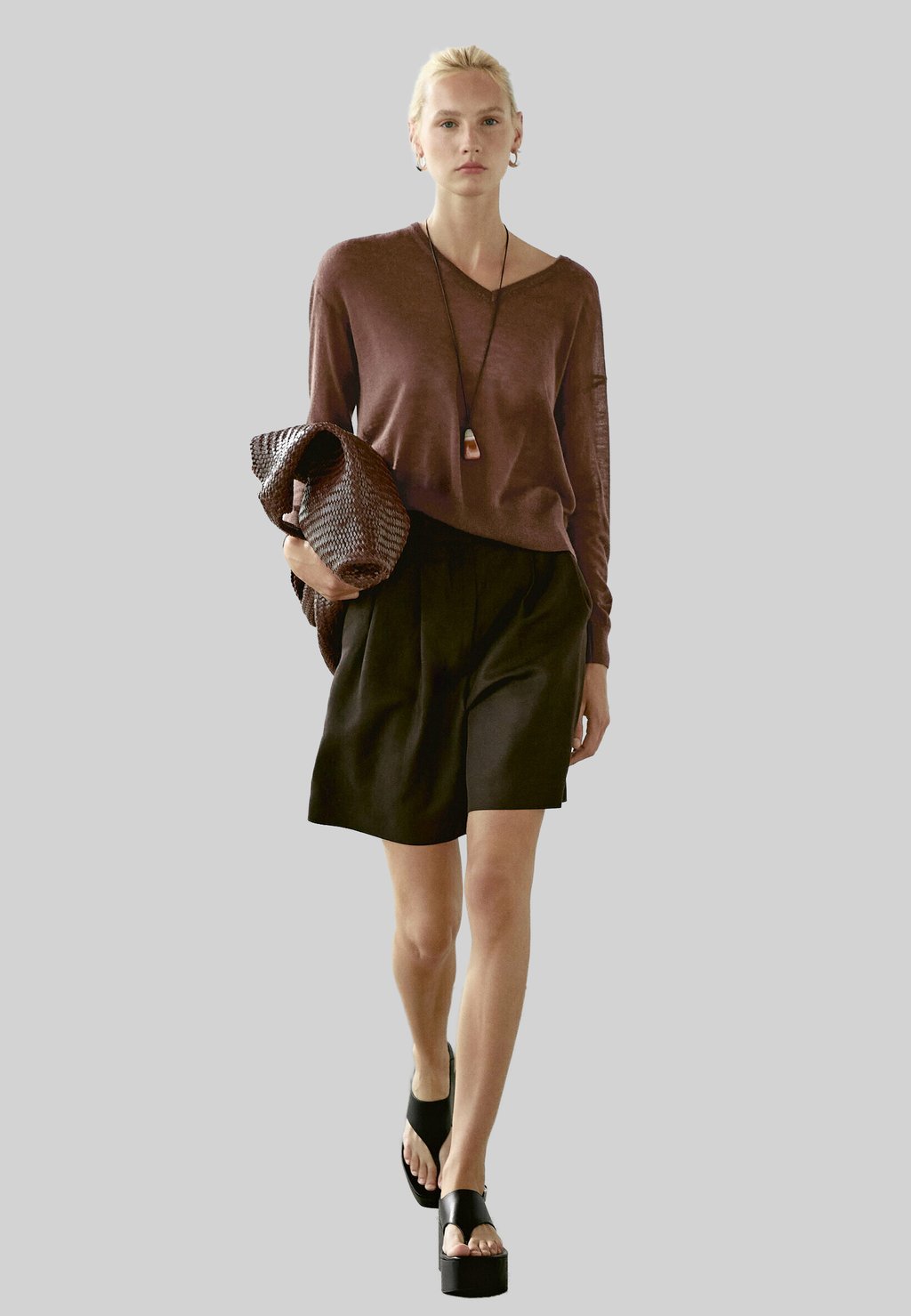 

Джемпер Massimo Dutti, коричневый