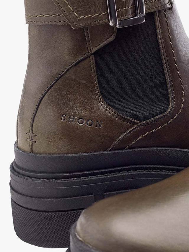 Кожаные ботинки челси shoon oller Moda in Pelle, оливковый — фото 4