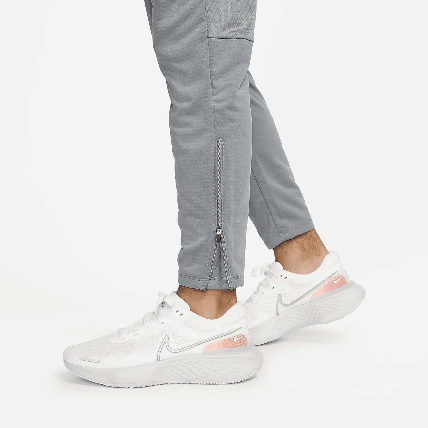 Брюки для бега Nike Phenom мужские Dri-FIT Knit (Smoke Grey, DQ4740-084) размер 3X-Large — фото 2