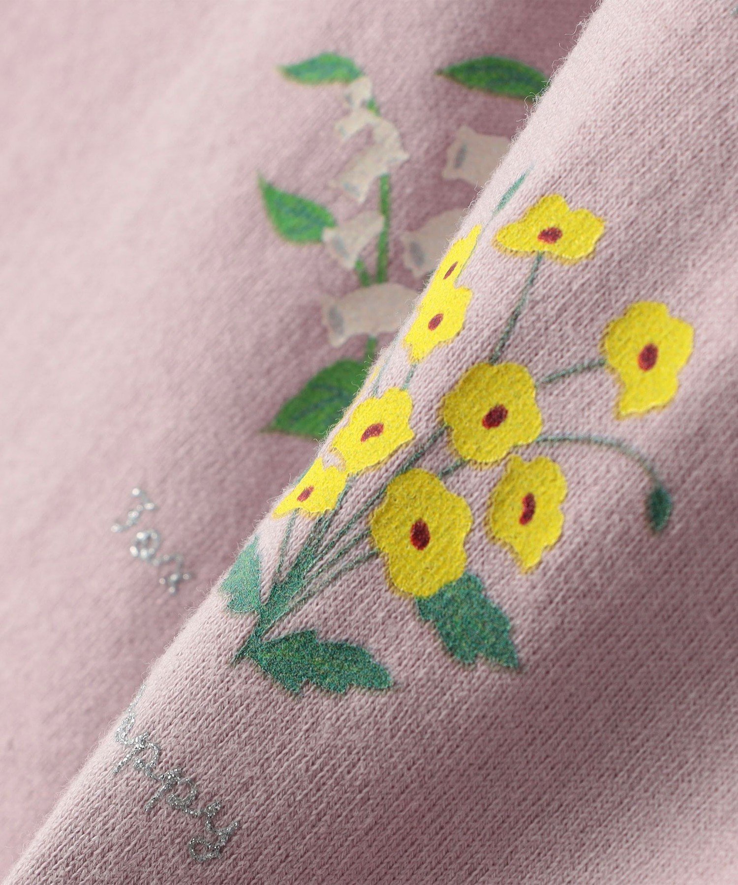 Детская футболка с длинным рукавом "Цветочная книга": 80-90 см SHIPS KIDS, Light Pink — фото 4