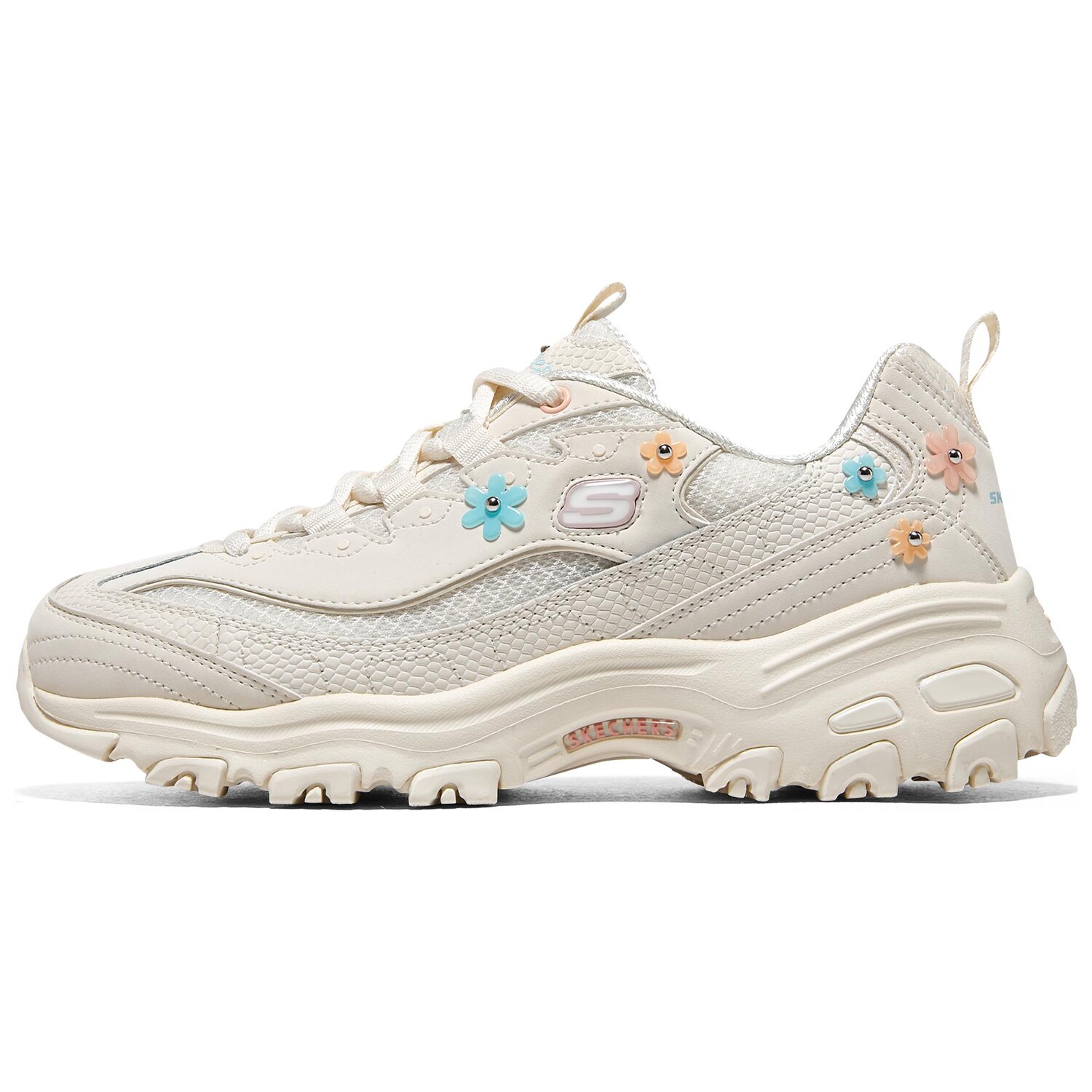 

Кроссовки Skechers Chunky Sneakers Women's Low-top Meter/white/blue, цвет Off White