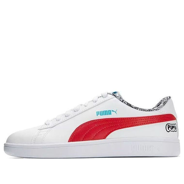 

Кроссовки smash v2 'me happy - white red' Puma, белый