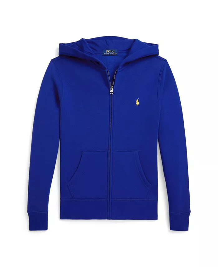 

Флисовая толстовка с молнией Big Boys Polo Ralph Lauren, синий