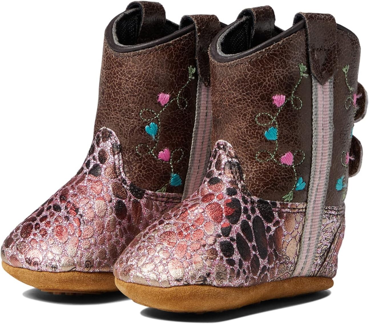

Обувь для малышей Babe Old West, цвет Antique Pink Foot/Brown Crackle Shaft