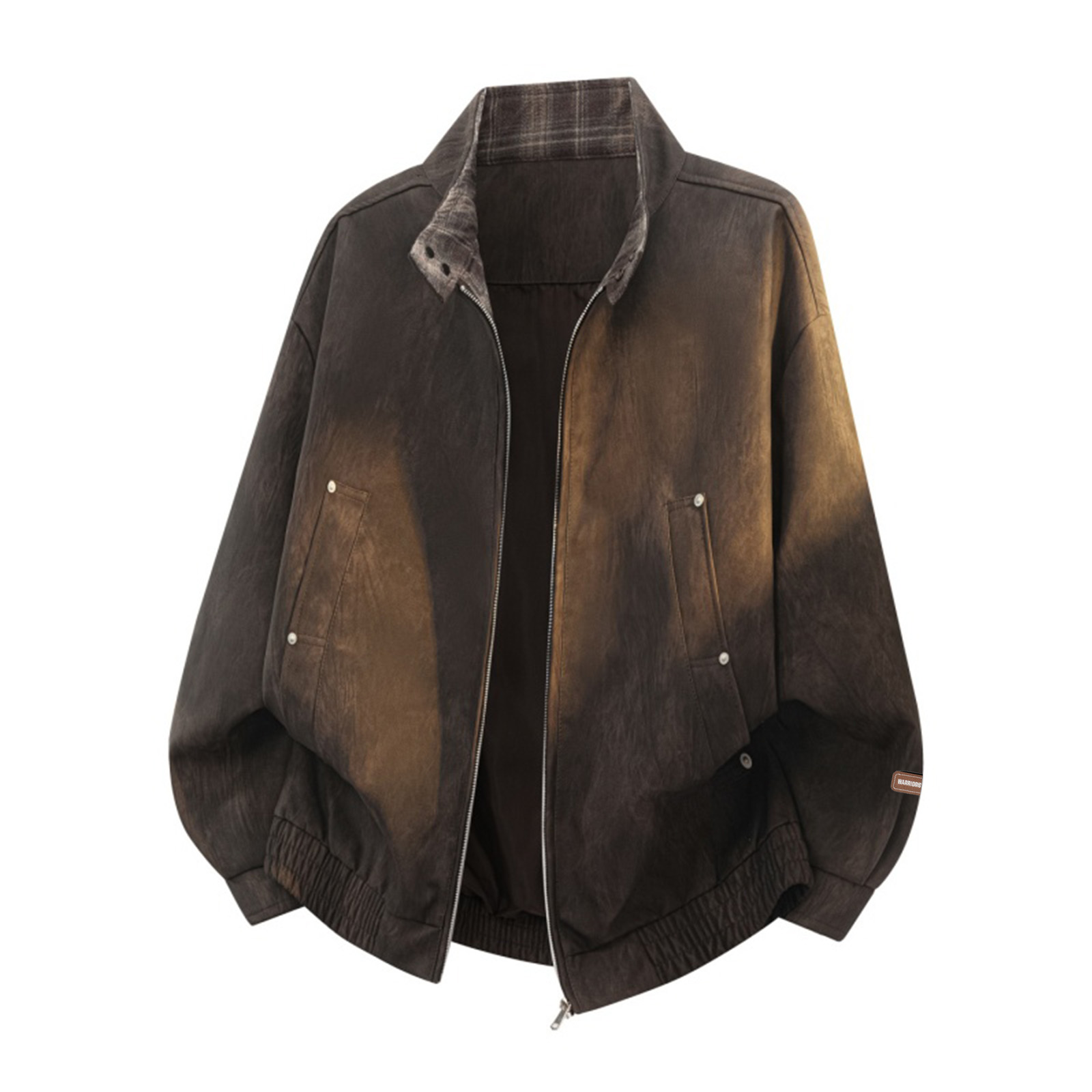 

Куртка Unisex Stand Collar Moderate Workwear WARRIOR, темно-коричневый[free diy badge]