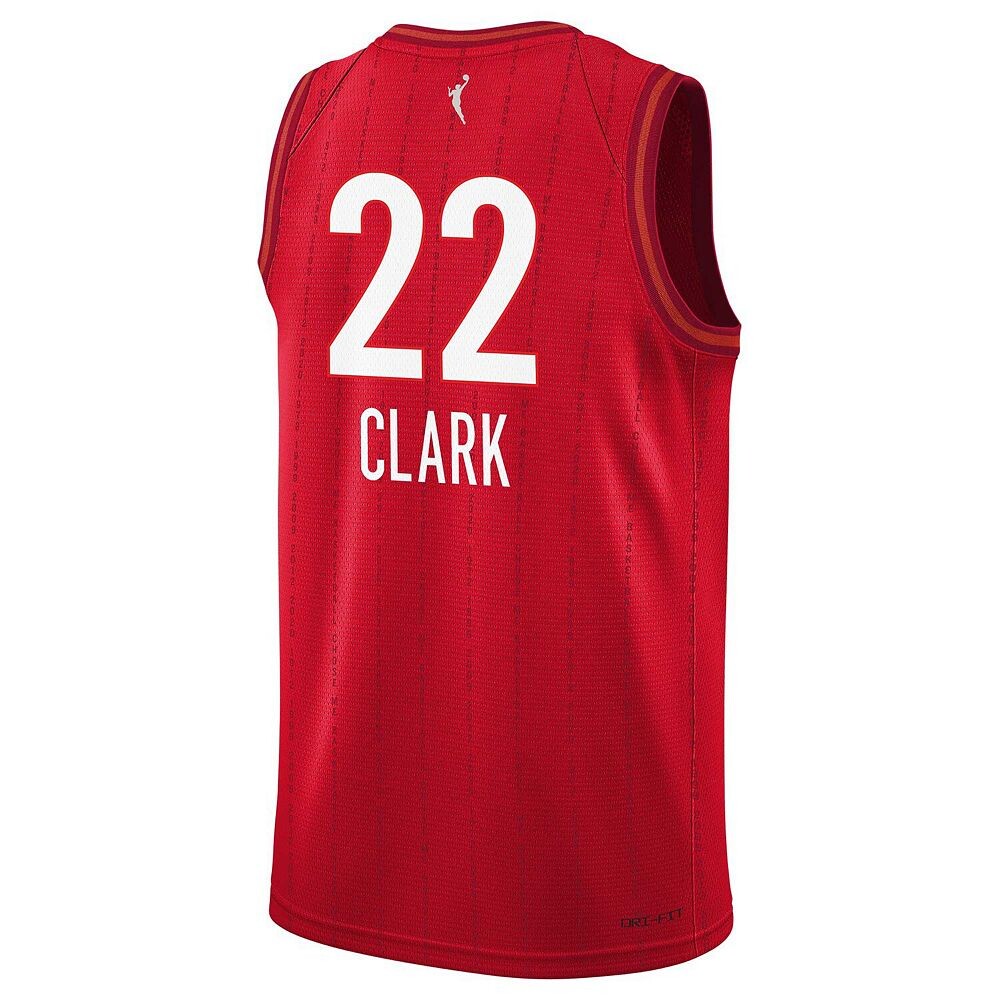 Молодежная футболка Nike Caitlin Clark Red Indiana Fever 2024 WNBA Draft Rebel Edition Victory Player, цвет Wnb Red — фото 4