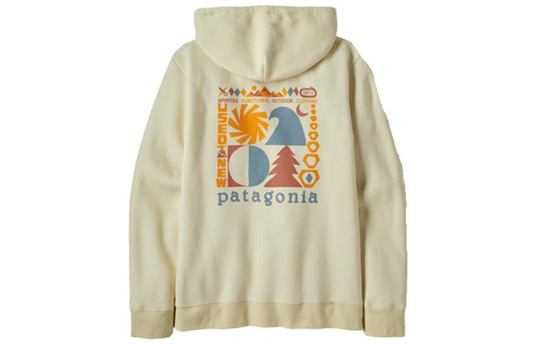 

Спортивная толстовка Spirited Seasons Uprisal с молнией унисекс Patagonia, белый